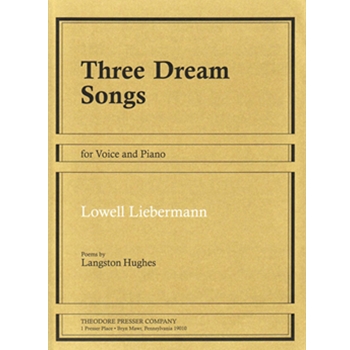 Three Dream Songs For Voice and Piano by Liebermann Lowell Hughes Langston for