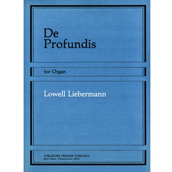 De Profundis For Organ by Liebermann Lowell for
