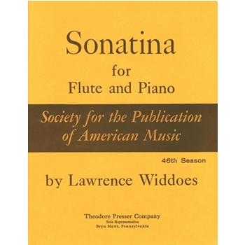 Sonatina For Flute and Piano by Widdoes Lawrence for
