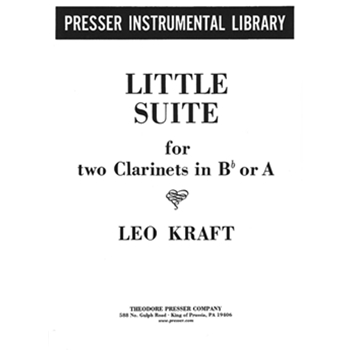 Little Suite by Kraft L for Clarinet Duet