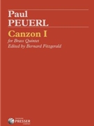 Canzon I For Brass Quintet by Peuerl Paul - Fitzgerald R Bernard - for