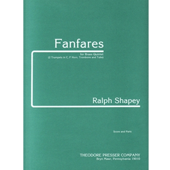 Fanfares For Brass Quintet - Score and Parts by Shapey Ralph for