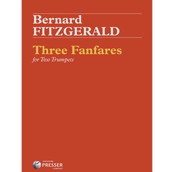 Three Fanfares For Two Trumpets by Fitzgerald Bernard for