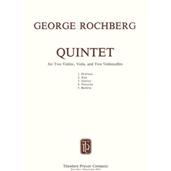 Quintet For Two Violins Viola and Two Violoncellos by Rochberg George for