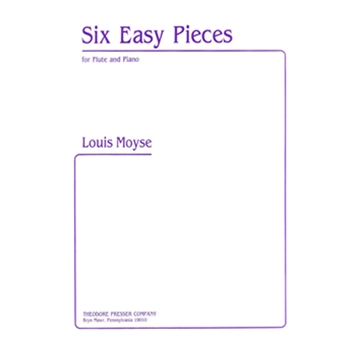 Six Easy Pieces For Flute and Piano by Moyse Louis for