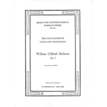 Trio for Pianoforte Violin and Violoncello by Heilman William C. for