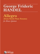 Allegro from 6th Flute Sonata by Handel George Frideric - Fitzgerald R Bernard - for