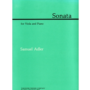 Sonata by Adler Samuel for Viola and Piano