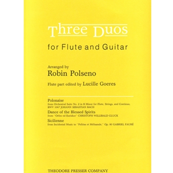 Three Duos For Flute and Guitar by Gluck Christoph Willibald - Polseno Robin - for