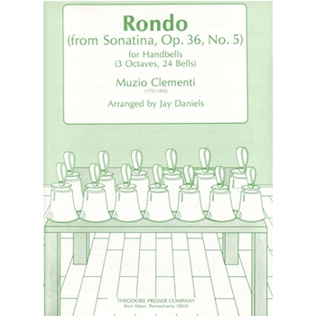 Rondo (From Sonatina Op. 36 No. 5) For Handbells (3 Octaves 24 Bells) by Clementi Muzio - Daniels Jay - for