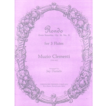 Rondo (From Sonatina Op. 36 No. 5) - for 3 Flutes by Clementi Muzio - Daniels Jay - for