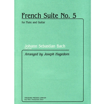 French Suite No. 5 For Flute and Guitar by Bach Johann Sebastian - Hagedorn Joseph - for