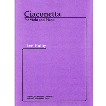Ciaconetta by Hoiby Lee for Viola and Piano