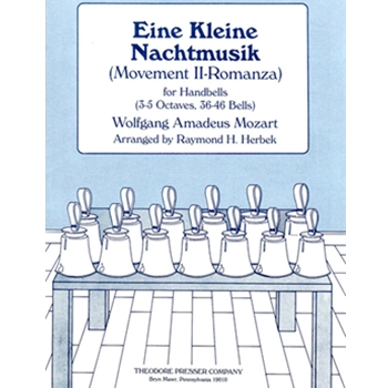 Eine Kleine Nachtmusik (Movement Ii-Romanza) - for Handbells (3-5 Octaves 36-46 Bells) by Mozart Wolfgang Amadeus - Herbek Raymond - for