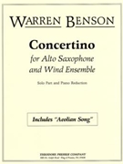 Concertino by Benson Warren for Alto Saxophone and Piano