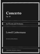 Concerto by Liebermann Lowell for Piccolo and Piano