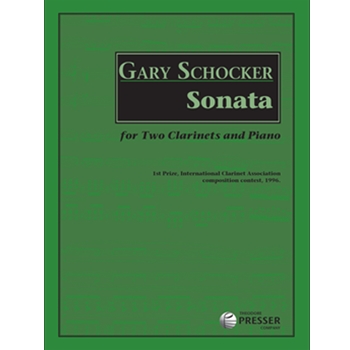 Sonata For Two Clarinets and Piano by Schocker Gary for