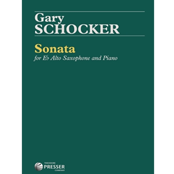 Sonata by Schocker Gary for Saxophone Solo W