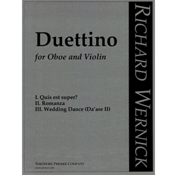 Duettino For Oboe And Violin by Wernick Richard for Instrument Duet