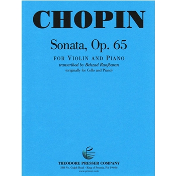 Sonata Opus 65 by Chopin Frederic - Ranjbaran Behzad - for Violin and Piano