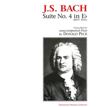 Suite #4 In E-flat Bwv 1010 by Bach Johann Sebastian for Flute Solo