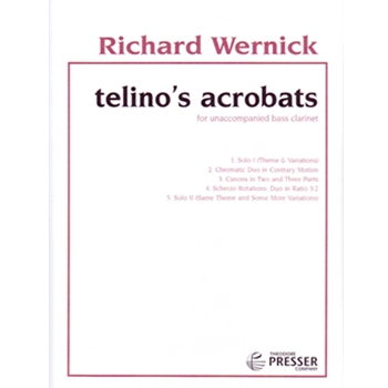 Telino's Acrobats by Wernick Richard for Bass Clarinet