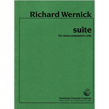 Suite For Unaccompanied Cello by Wernick Richard for Cello Solo