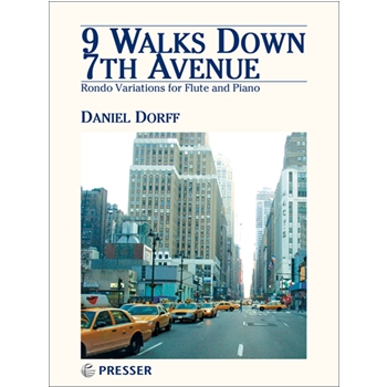 9 Walks Down 7th Avenue by Dorff Daniel for Flute and Piano