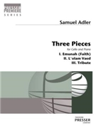 Three Pieces For Cello and Piano by Adler Samuel for