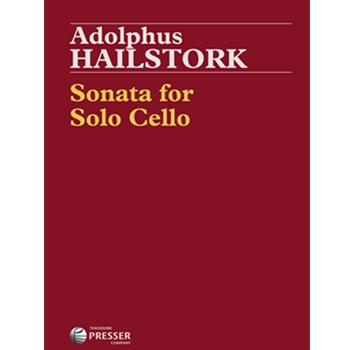 Sonata for Solo Cello by Hailstork Adolphus for Cello Solo