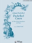 Pachelbel Canon by Pachelbel Johann - Dorff Daniel - for Alto Saxophone Duet