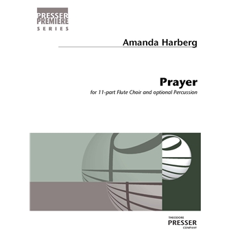 Prayer by Harberg Amanda for Flute Choir (11 players with optional Percussion)