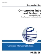 Concerto for Tuba and Orchestra Version for Solo Tuba, Two Pianos, and Two Percussionists