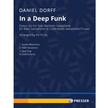 In A Deep Funk Dance Set for Unaccompanied Baritone Saxophone (or Contrabass/Tubax)