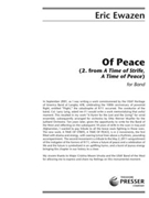 Of Peace (2. From A Time Of Strife A Time Of Peace) For Band by Ewazen Eric for