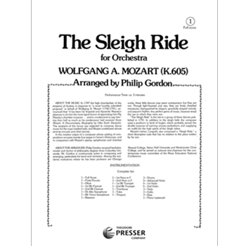 Sleigh Ride by Mozart Wolfgang Amadeus - Gordon Philip - for