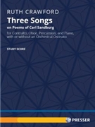 Three Songs on Poems of Carl Sandburg