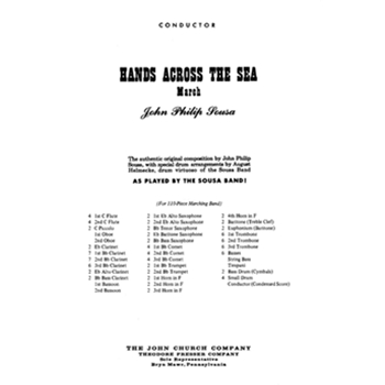 Hands Across The Sea by Sousa John Philip for Condensed Score