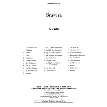 Bravura by Duble Charles Edward for Condensed Score