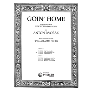Goin' Home by Dvorak Antonin - Fisher William - for Medium Voice and Piano
