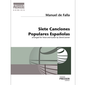 Siete Canciones Populares Espanolas Seven Popular Songs by De Falla Manuel - Leisner David - for