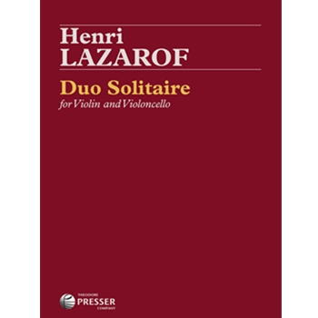 Duo Solitaire For Violin & Cello by Lazarof Henri for Str Duet