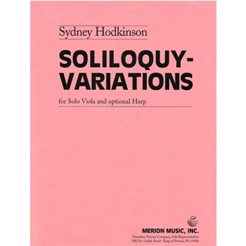 Soliloquy-variations by Hodkinson Sydney for Viola Solo