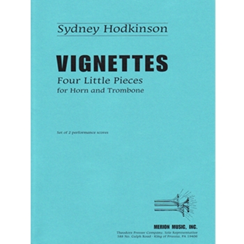 Vignettes - Four Little Pieces by Hodkinson Sydney for Brass Duet