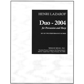 Duo--2004 by Laazarof Henri for Percussion w/har