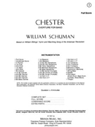 Chester by Billings William - Schuman W - for Concert Band