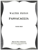 Passacaglia Piano Solo by Piston Walter for