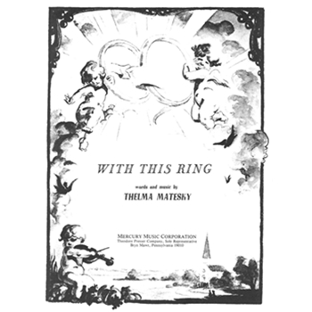 With This Ring by Matesky Ralph for Vocal
