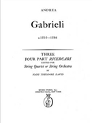 Three Four-part Ricercari by Gabrieli Andrea - David Hans - for