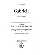 Three Four-part Ricercari by Gabrieli Andrea - David Hans - for